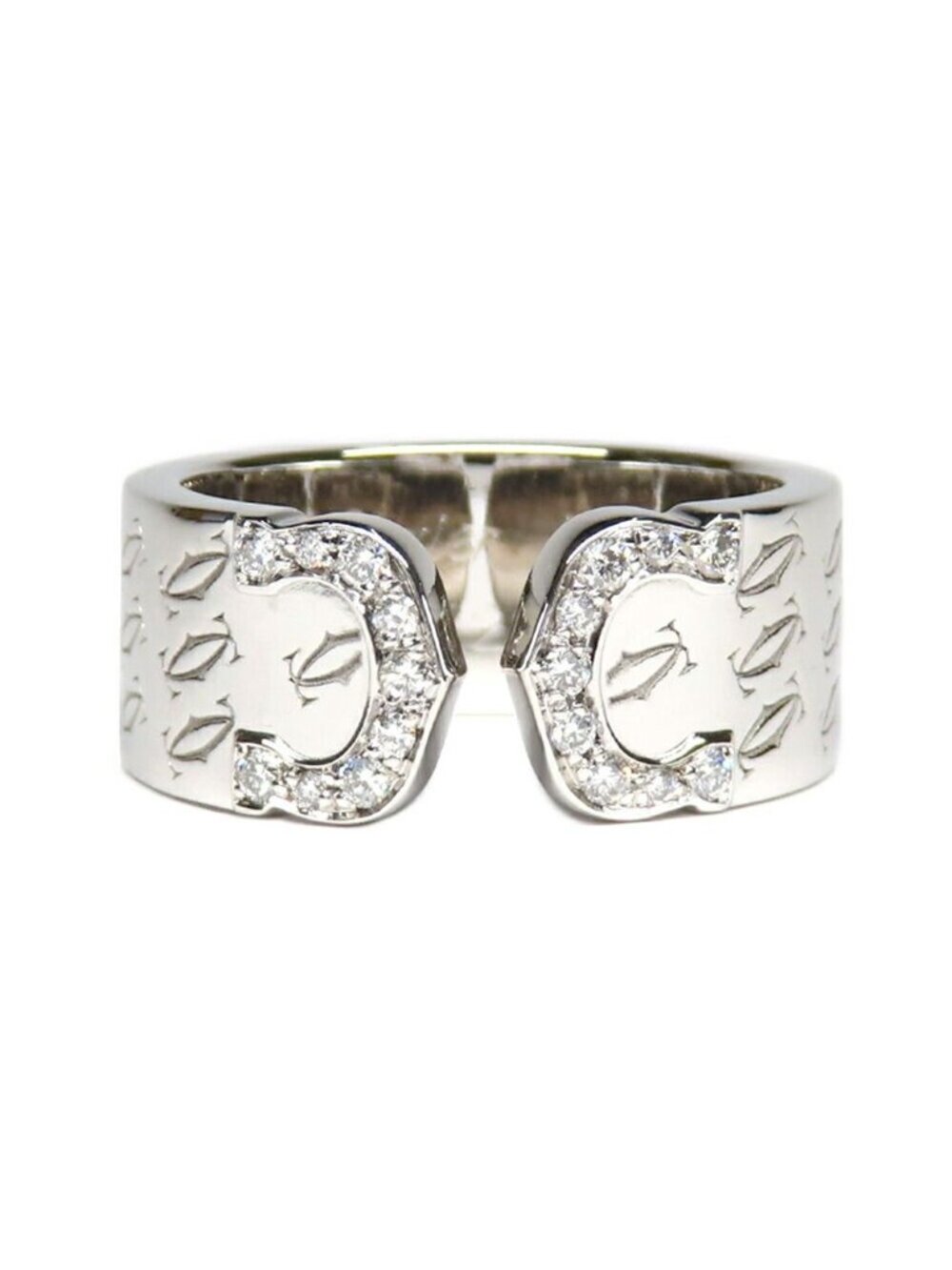 Cartier C2 Ring Christmas Limited Diamond 50 Polished